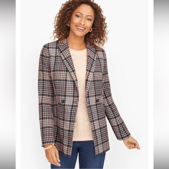 Talbots Jackets & Blazers - NWT Talbots Women’s Double Breasted Bradwell Plaid Blazer